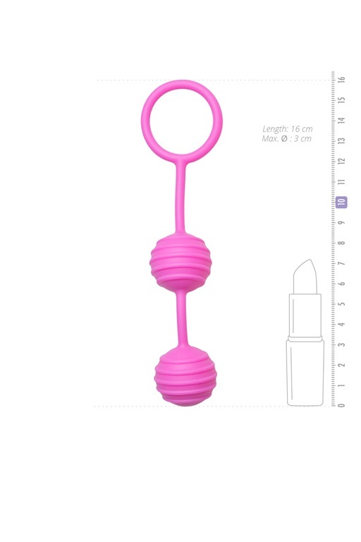Вагинальные шарики Toyfa A-Toys Pleasure Balls Trot, голубой 0T-00009602 - TOYFA - Вагинальные шарики с переменным центром тяжести - Купить