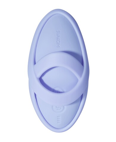 Вибромассажёр на пальцы SVAKOM ECHO 2 с функцией нагрева, голубой