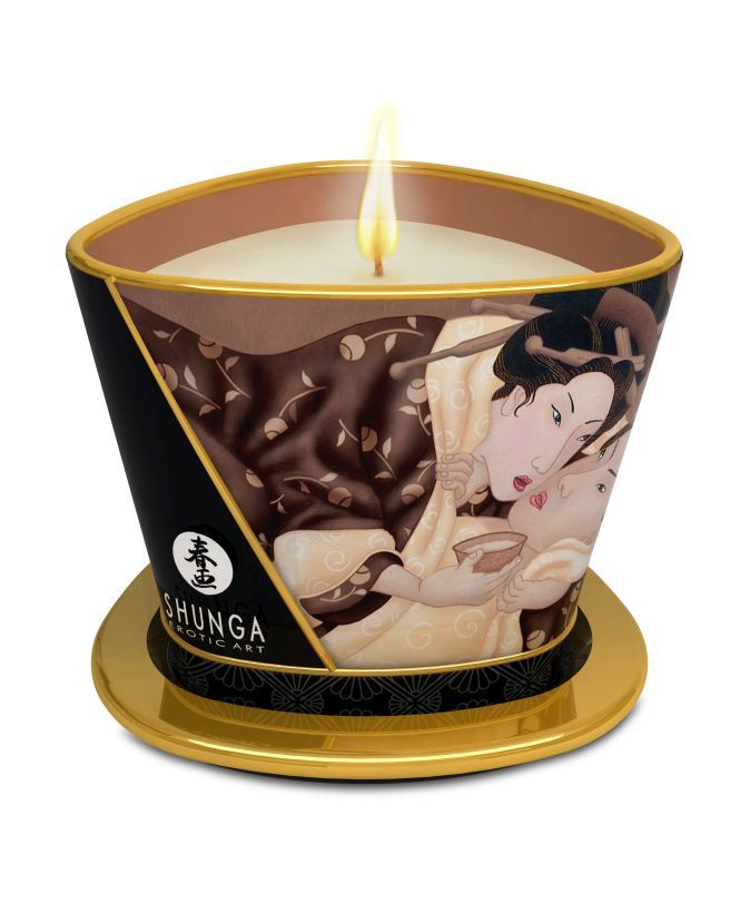 Массажное арома масло в виде свечи, excitation Chocolate Шоколад 170 МЛ фото