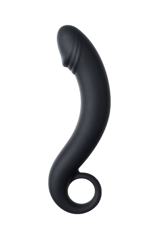 Анальный стимулятор TOYFA POPO Pleasure Dorado, водонепроницаемый, силикон, черный, 18 см, Ø 3,5 см