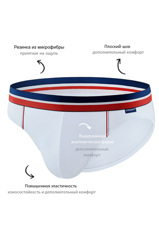 Классические слипы UNICONF из премиального гипоаллергенного хлопка с добавлением