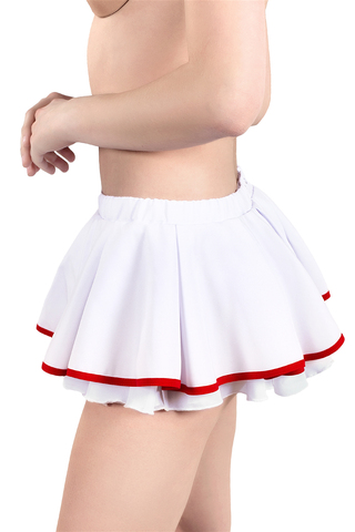 Нижняя часть костюма «Медсестра», Pecado BDSM, юбка,бело-красный, 44-46