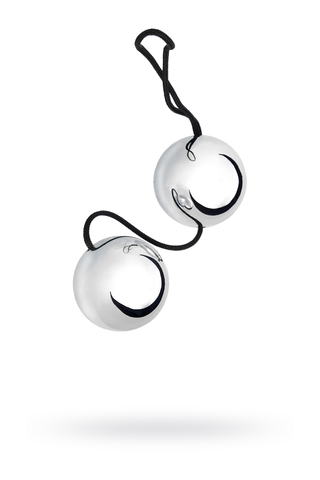 Вагинальные шарики TOYFA Basic, ABS пластик, серебристый, 20,5 см,Ø 3,5 см