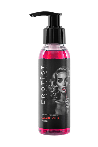 Разогревающее массажное масло Erotist Caramel Club Барбарис, 100 мл.