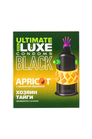Презервативы Luxe BLACK ULTIMATE Хозяин Тайги (Абрикос)