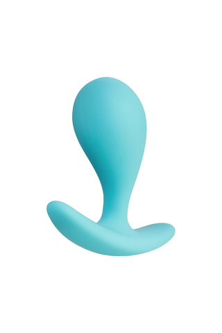 Анальная втулка ToDo by Toyfa Blob, силикон, голубая, 5,5 см, Ø 2,1 см
