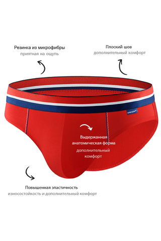 Классические слипы UNICONF из премиального гипоаллергенного хлопка с добавлением