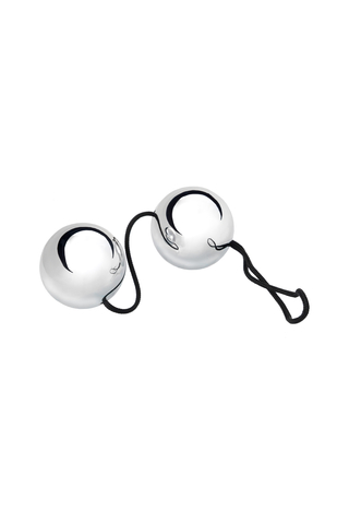 Вагинальные шарики TOYFA Basic, ABS пластик, серебристый, 20,5 см,Ø 3,5 см