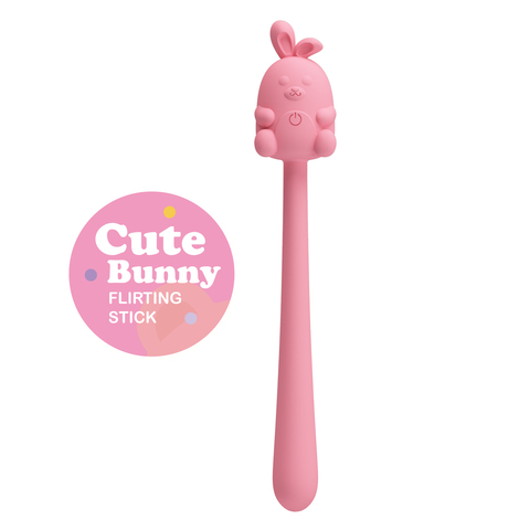 Мини-вибростимулятор Cute Bunny, розовый