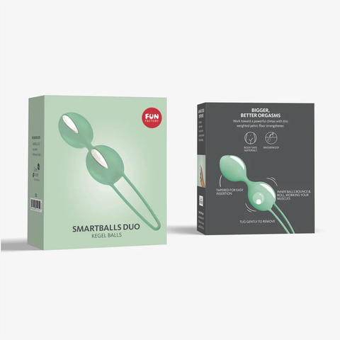 Вагинальные шарики FF Smartballs Duo, мятные. 34100