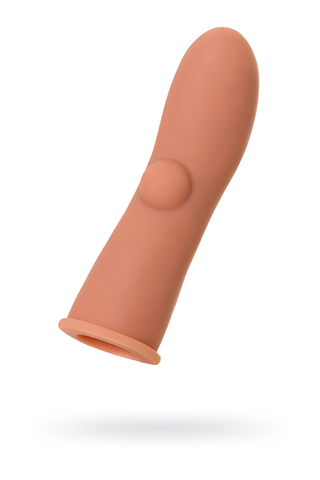 Насадка реалистичная KOKOS EXTREME SLEEVE с имитацией пирсинга, TPE, телесная, 14.7 см