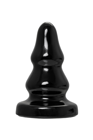 Анальная втулка TOYFA POPO Pleasure Monoceros, PVC, черная, 15 см, Ø 7 см