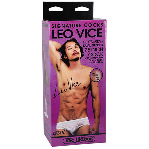 Фаллоимитатор с мошонкой на съемной присоске слепок порно-звезды Leo Vice - Signature Cocks - 7.5 Inch ULTRASKYN Cock with Removable Vac-U-Lock Suction Cup