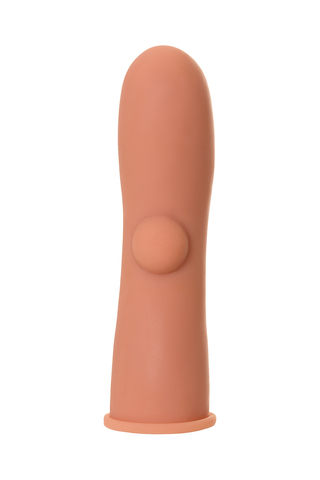 Насадка реалистичная KOKOS EXTREME SLEEVE с имитацией пирсинга, TPE, телесная, 14.7 см