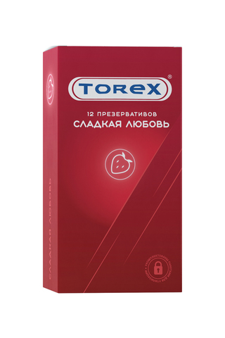 Презервативы сладкая любовь TOREX  латекс, №12, 19 см