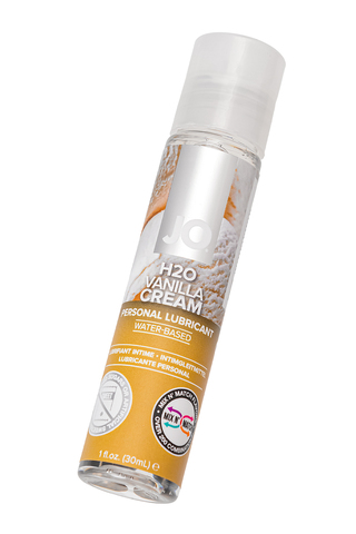 Съедобный лубрикант со вкусом ванили JO H2O Vanilla Cream, 30 мл