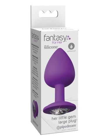 Анальная пробка со стразом большая Fantasy For Her Her Little Gem Large Plug