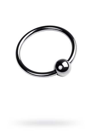 Кольцо под головку пениса Metal by TOYFA, серебряное, 2,5 см.