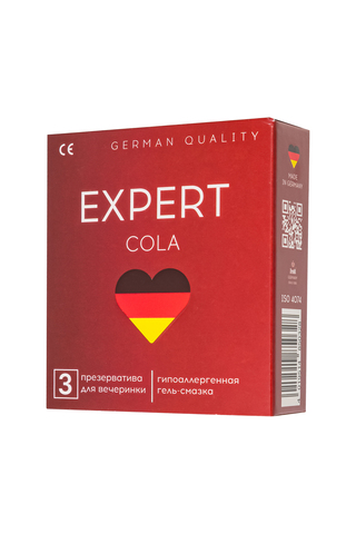 Презервативы EXPERT Cola Germany 3 шт. (аромат Колы)