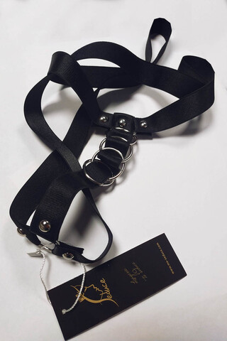 Черная портупея Harness man 05