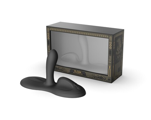 Виброподушка с функцией нагрева FLORA, чёрная