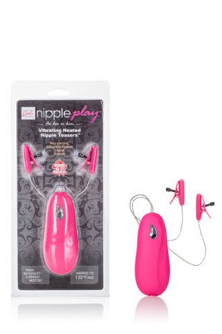 Nipple Play® Vibrating Heated Nipple Teasers - Pink