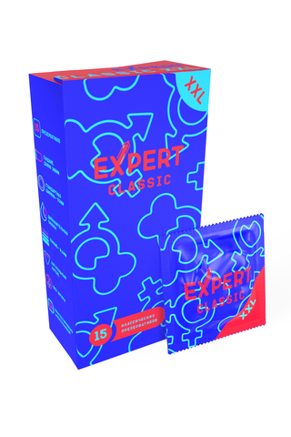 Презервативы EXPERT Classic XXL, увеличенного размера, 15 шт