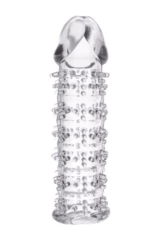 Насадка на пенис TOYFA Basic, TPE, прозрачный, 12,5 см