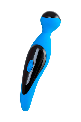 Вибростимулятор L'EROINA by TOYFA Cosmy, силикон, голубой, 18,3 см, Ø 3,6 см