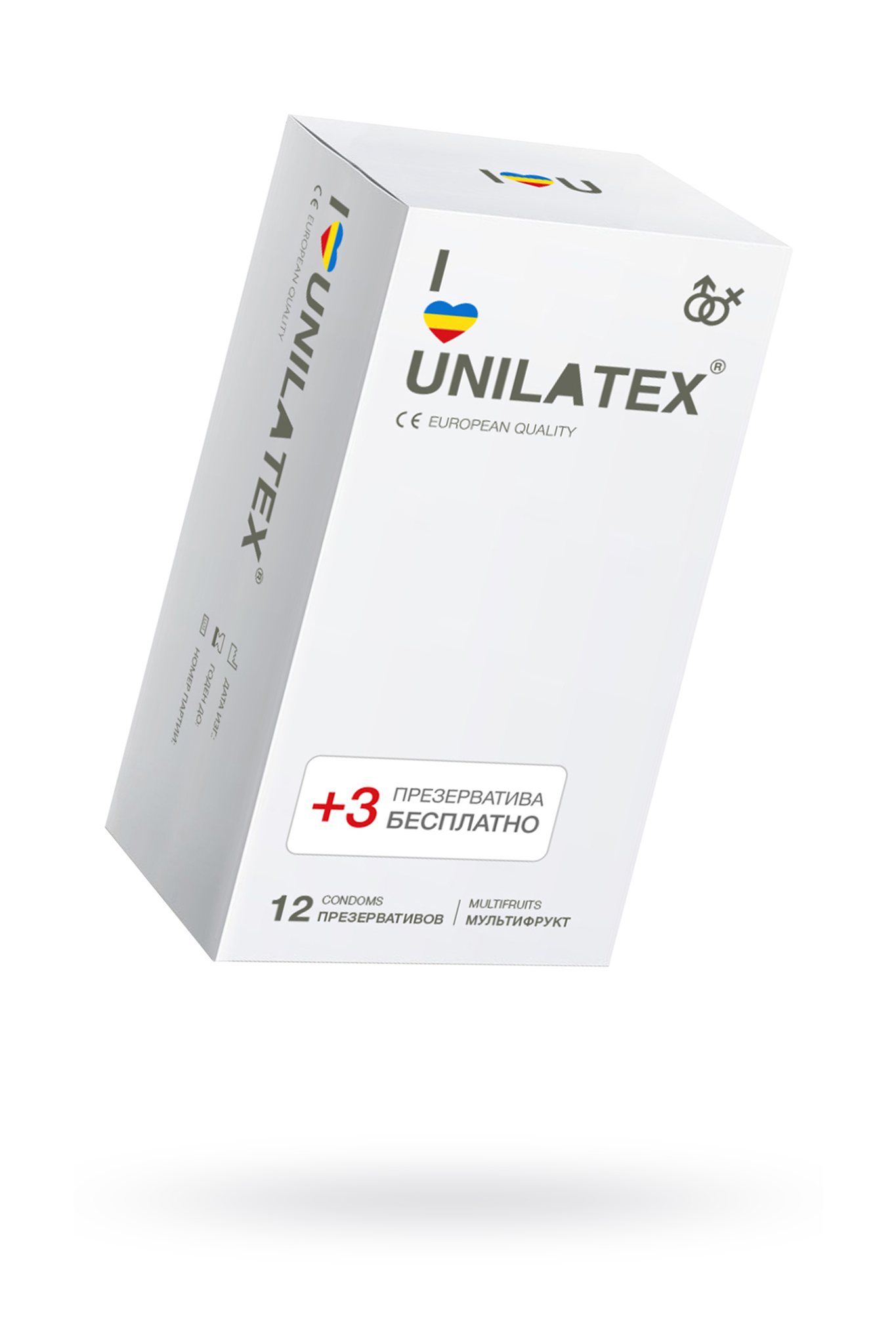 Презервативы Unilatex, multifrutis, аромат, цветные, 19 см, 5,4 см, 15 шт. фото