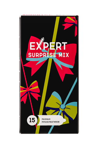 Презервативы EXPERT Surprise Mix, секретный микс, 15 шт