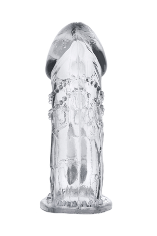 Насадка на пенис с дополнительной стимуляцией A-Toys by TOYFA Uco, TPE, прозрачный, 13 см