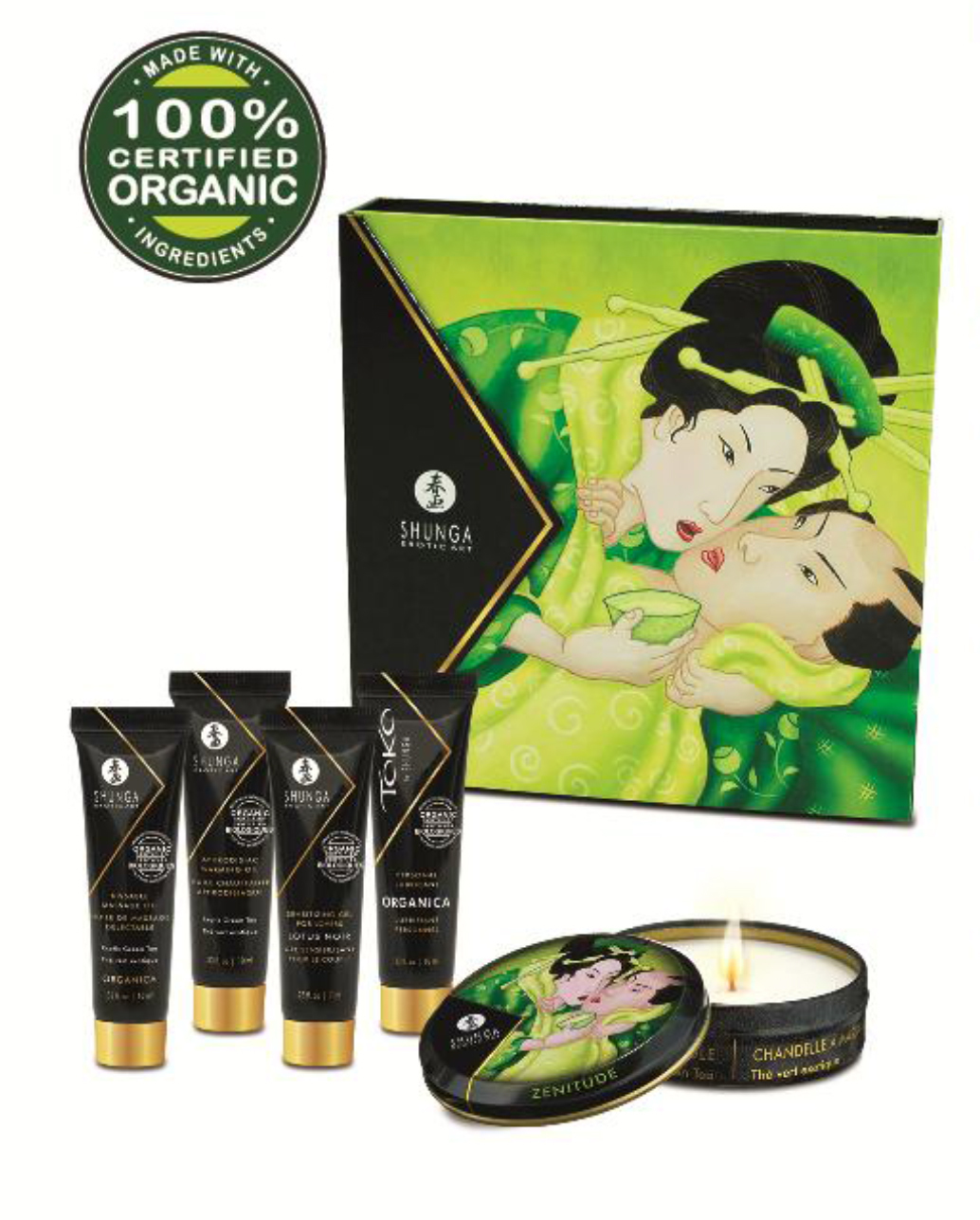 Набор Geisha's Secret ОРГАНИКА Экзотический зеленый чай 5 предметов фото