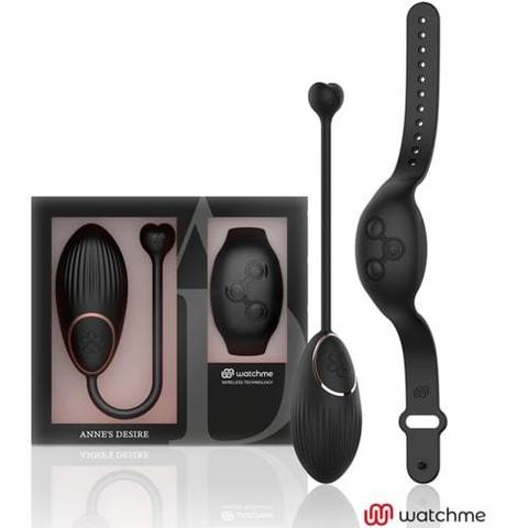 Вибромассажер с пультом управления ANNE?S DESIRE EGG WIRLESS TECHNOLOGY WATCHME BLACK