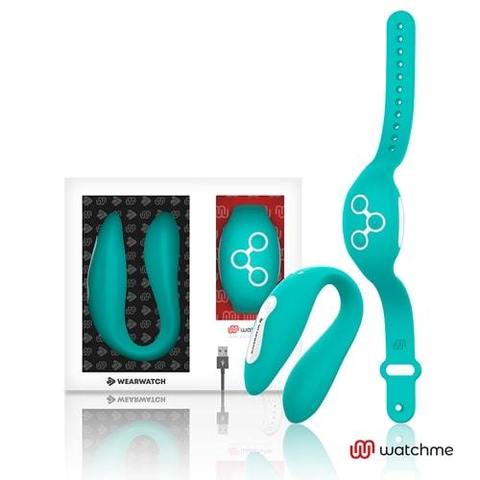 Вибромассажер с пультом управления WEARWATCH DUAL PLEASURE WIRELESS TECHNOLOGY WATCHME LIGHT GREEN