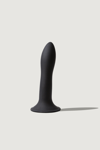 Небольшой дилдо на присоске с двойной плотностью Hitsens S05 Black ADRIEN LASTIC DILDO DUAL DENSITY