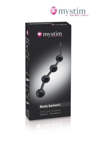 Mystim e-stim anal beads Booty Garland L Анальные бусы большие