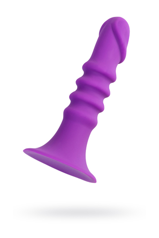 Анальный фаллоимитатор A-Toys Drilly, силиконовый, фиолетовый, 14 см