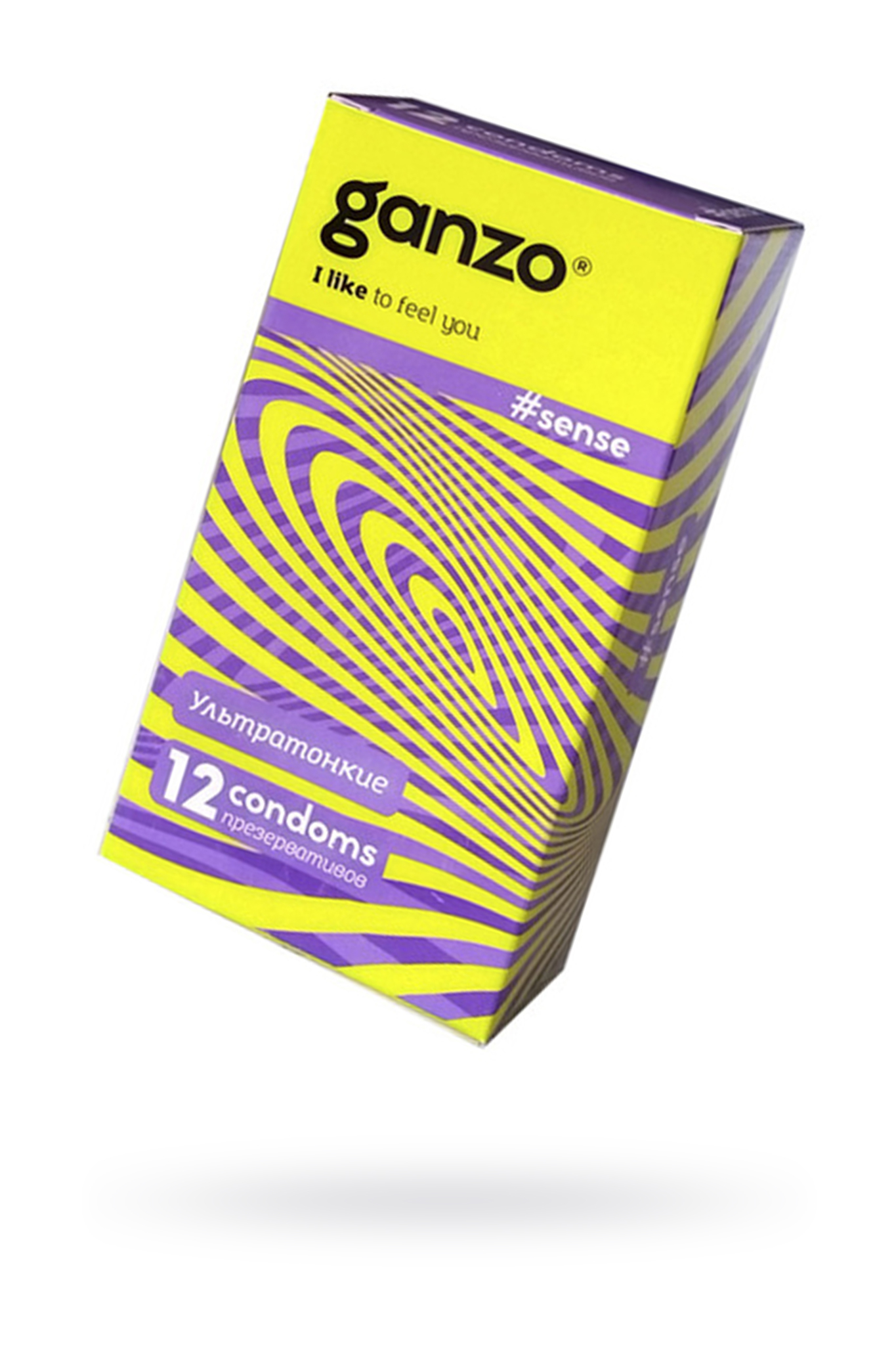 Презервативы Ganzo Sense, ультратонкие, латекс, 18 см, 12 шт фото
