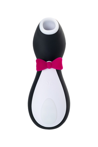 Вакуумно-волновой бесконтактный стимулятор клитора Satisfyer Penguin, силикон, черный, 10,8 см