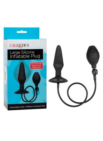 Расширяющаяся анальная пробка с отсоединяющимся шлангом Silicone Inflatable Plug (Large)