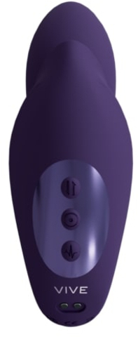 Вибромассажер Yuki для зоны G с двумя моторами и массажными шариками (фиолетовый)