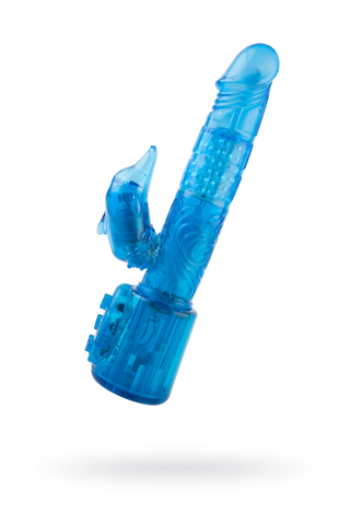 Вибратор NMC Blue Dream с клиторальным стимулятором в форме «дельфина», многофункциональный, с ротац