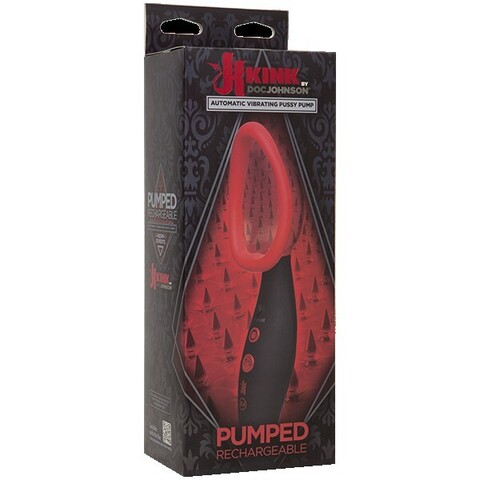 Автоматическая женская вибропомпа Kink - Pumped - Rechargeable Automatic Vibrating Pussy Pump