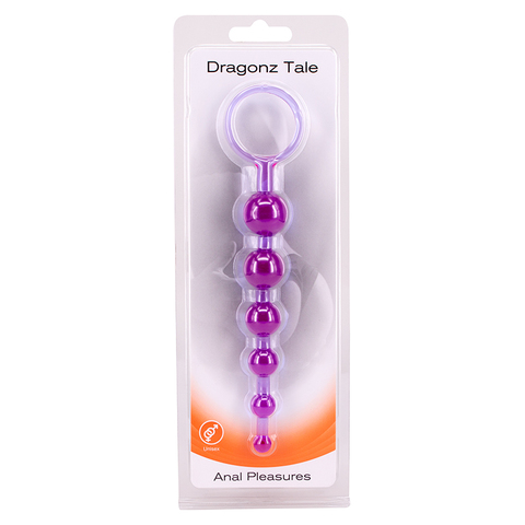 Анальная цепочка фиолетовая DRAGONZ TALE ANAL