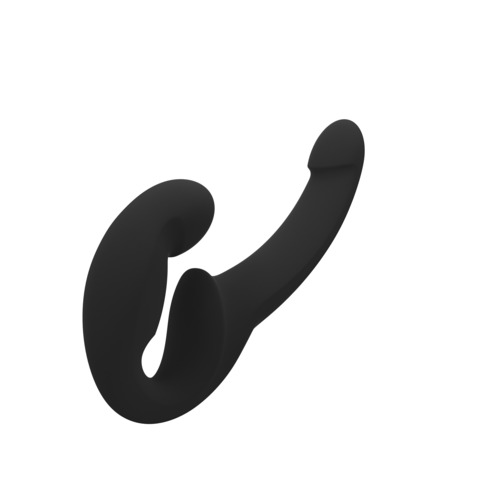 Анатомический безремневой страпон FF SHARE LITE (чёрный)