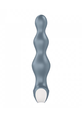 Анальная виброелочка Satisfyer Lolli Plug 2, силикон, серый, 11 см