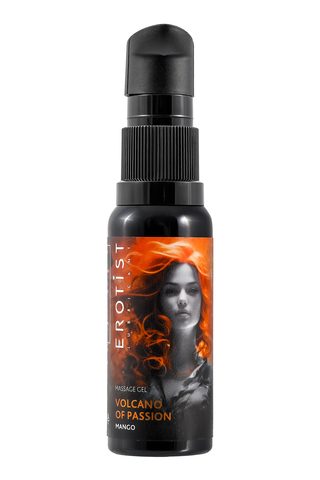 Гель Erotist с эффектом вибрации VOLCANO OF PASSION: MANGO (со вкусом манго), 25 мл