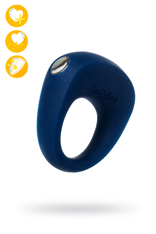 Эрекционное кольцо на пенис Satisfyer Power Ring, силикон, синий 5,5 см.