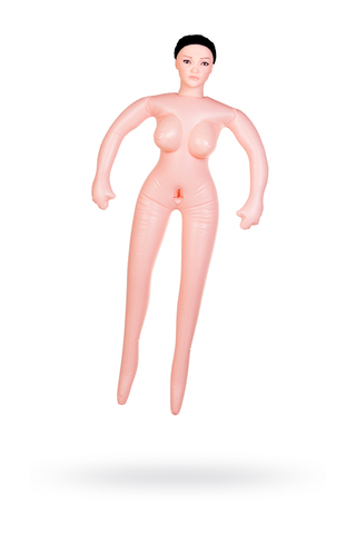Кукла надувная Dolls-X by TOYFA Nurse Emilia, реалистичная голова,брюнетка, с двумя отверстиями